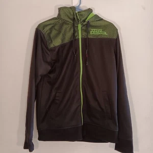 Vintage No Fear Mens Zip Up Hooded Jacket Size Small - Picture 1 of 10
