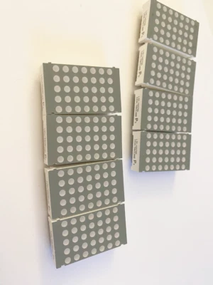 8 pcs Lite-On LTP-1057AG LED Dot Matrix 5x7 green array, 1.24" matrix height #03 - Image 1 of 3