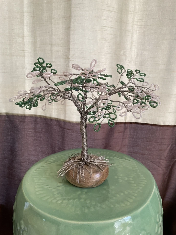 Уникальный подарок ручной работы из бисера проволока дерево бонсай - Изображение 1 из 4