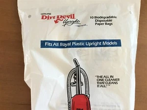 Dirt Devil Upright Vacuum Bags by Royal Fits All Royal Plastic Upright Models - Picture 1 of 5