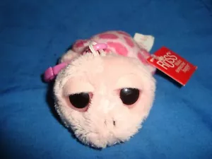 Russ Lil Peepers Turtle JEWEL Keychain 3.5" L x 1.5" t plush w/plastic clip - Imagen 1 de 5