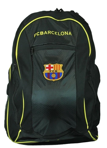 FC Barcelona backpack soccer ball school mochila bookbag cinch  FCB black large Cover