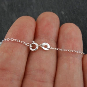 1mm Cable Chain Necklace - 925 Sterling Silver -16", 18", 20" Rolo Dainty Thin - Picture 1 of 8