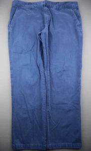 Men's 2016 Gap Lived In Slim Khaki Chino Blue Cotton Size 38x30 (Msr 38x28) - Picture 1 of 7