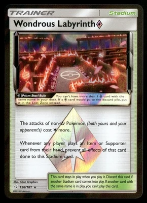 Wondrous Labyrinth Prism Star Prism Rare SM - Team Up 158/181 NM - Image 1 of 2