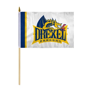 Drexel University Dragons DU Stick Banderas Banderas de mano en palos para mesa escritorio - Imagen 1 de 8