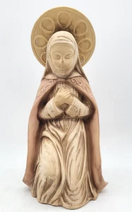 Statua religiosa Vergine Maria cattolica dipinta a mano statuina Madonna alta 10,25" - Foto 1 di 7