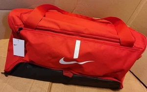 Nike Academy 21 Team Duffel Bag 95L for Gym Kit / Large Travel Holdall - Red - Picture 1 of 21