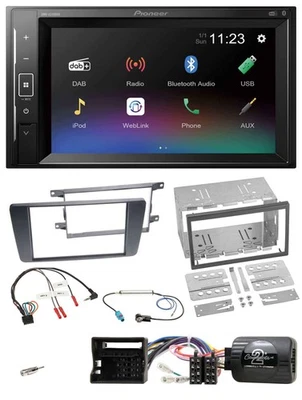 Pioneer DAB Lenkrad 2DIN Bluetooth USB Autoradio für Skoda Octavia 04-13 Scout - Bild 1 von 4