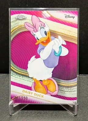 ALPHA 001/250 DAISY DUCK 2025 Topps Chrome Disney #40 Pink FIRST ON PRINT 1ST 1 - Image 1 of 4