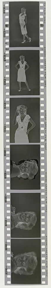 6 negatives pretty young woman black 24x35mm by professional photographer abx-lr7-3 - Image 1 of 1