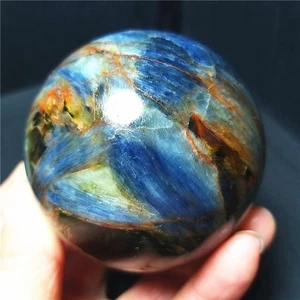 464.8G Natural Polishing Blue Kyanite Sphere Ball Quartz Crystal Healing C689 - Picture 1 of 17