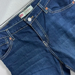 Levis 511 Slim Denim Shorts Dark Wash Comfort Fit Boys Size 20 - Picture 1 of 7