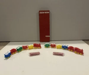 Topper de pastel de cumpleaños tren vintage con velas 6 piezas circo alegría / 2 juegos - Imagen 1 de 16