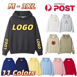 Personalised Hoodie Printed Sweatshirts Hooded Custom Logo Photo Pullover Tops - Picture 1 of 30