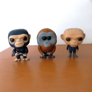 3 x Funko POP War For Planet Of The Apes - Caesar 453, Maurice 454 & Bad Ape 455 - Picture 1 of 22