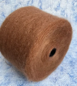 Kid Mohair Yarn 100g/ 850m 70/30% Kid Mohair/Silk Color Rust, per 100g - Picture 1 of 3