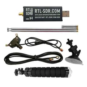 RTL-SDR Blog V4 R820T2 RTL2832U 1PPM TCXO mit Dipol Antenne Kit - Bild 1 von 6