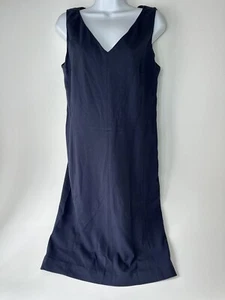 MM. LaFleur Dress Womens 12 Navy Blue Shift Career Dinner Dress Below Knee - Picture 1 of 8