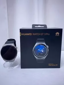 HUAWEI GT 3 Pro 46mm Smart Watch Black Titanium Body Sapphire Glass - Picture 1 of 7