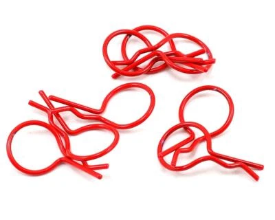 Dynamite Bent Body Clips (Red) (8) [DYN5551] - Image 1 of 2