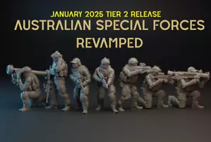 1/35 Scale Australian Special Forces Revamped 7 Figures Military Resin Model - Picture 1 of 1