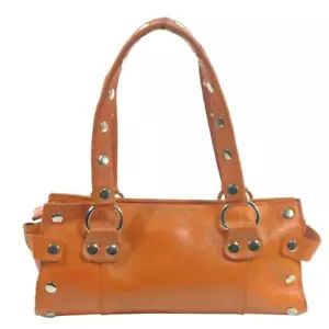 Borsa a tracolla vintage Y2K HAMMITT borsetta borchie arancione fuori produzione! - Foto 1 di 5