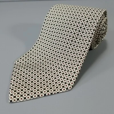 Corbata De Colección Polo Ralph Lauren Neiman Marcus Corbata de Lujo Estampado Geométrico Seda Foto 1 de 4