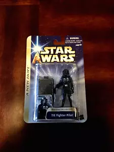 STAR WARS IMPERIAL TIE FIGHTER PILOT BATTLE OF YAVIN IV FIG.# 14 HASBRO - Picture 1 of 3