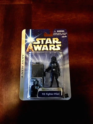 STAR WARS IMPERIAL TIE FIGHTER PILOTO BATALLA DE YAVIN IV FIGURA # 14 HASBRO Foto 1 de 3