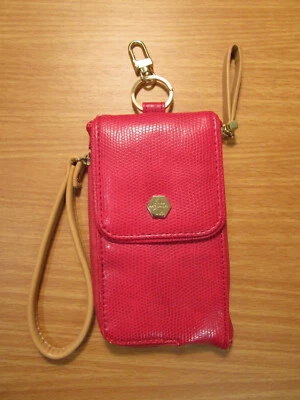 Kate Landry Red Leather Credit Card Wallet Wristlet - Image 1 of 4