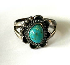 Prince Trading Co, Kirtland 70's Native American Turquoise Ladies Ring Size 7.5