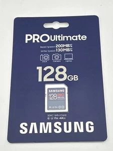 NEW SEALED SAMSUNG PRO Ultimate Full Size 128GB SDXC Memory Card - Picture 1 of 1
