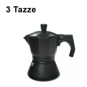 Caffettiera Moka a Induzione in Alluminio Antiscivolo e Resistente Adatta Tutti - Foto 1 di 3