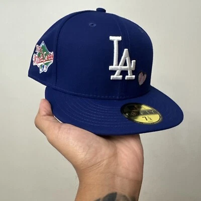 New Era 59Fifty 1988 Serie Mundial Los Angeles Dodgers Equipo Corazón Equipado 7 1/8 Foto 1 de 4
