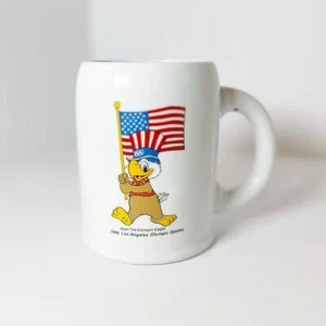 Taza de café de recuerdo Sam the Eagle de los Juegos Olímpicos de Los Ángeles 1984 vintage  - Imagen 1 de 6