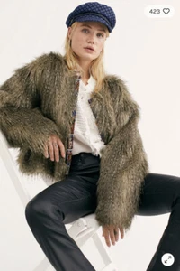 NEW FREE PEOPLE UNWRITTEN FUR JACKET SIZE SMALL Z162-2 - Picture 1 of 3