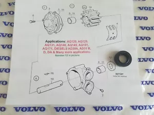 Sello bomba agua Volvo Penta AQ120,AQ125, AQ131,AQ140,AQ145,AQ151,AQ171 - Imagen 1 de 3