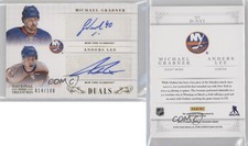 2013-14 National Treasures Duals /100 Anders Lee Michael Grabner Rookie Auto RC