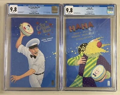 Ice Cream Man #24 & HaHa #6 Comic Vault Live FOIL CGC 9.8 Morazzo Variant Set - Image 1 of 2