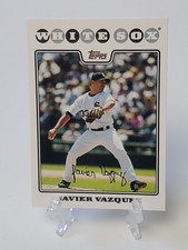 2008 Topps Javier Vazquez Chicago White Sox #486