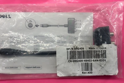 CABLE HDTV DELL PRECISION M6300 S-VIDEO Y/PR/PB SPDIF 0NG409 Foto 1 de 4