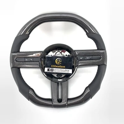 Volante de fibra de carbono real para Ford Mustang 2005-2009 S197 GT 2005-2012 Foto 1 de 4