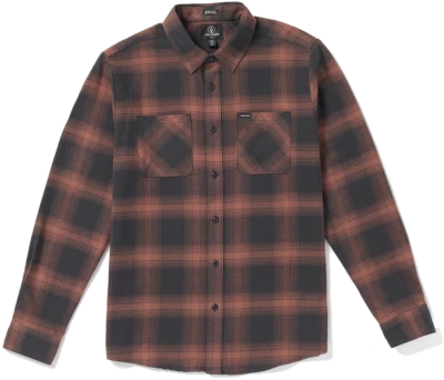 Volcom Netastone Flannel LS Shirt Stealth - Image 1 of 2