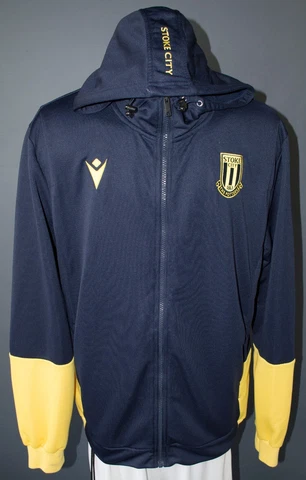 Stoke City Jacket 2020/2021 Football Soccer Hoodie Full Zip Mens Size Adult XL Cover