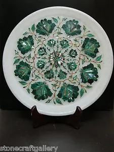 12" x 12" Marble Plate Inlay Pietra Dura Handmade  Art Home Decor - Picture 1 of 3