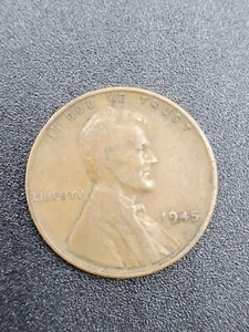1945 Wheat Penny No Mint Mark L on Rim - Picture 1 of 5