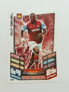 Match Attax Premier League 2012/13 Guy Demel West Ham United No 328 Base Card - Picture 1 of 2