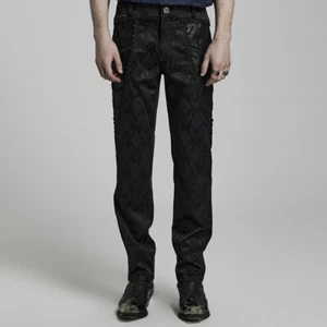 Pantalón Punk Rave - Benedict Gothic Vamir Hexer Witcher Larps victoriano - Imagen 1 de 63