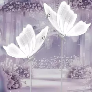 2PCS Butterfly Floor Lamp Ceiling Lamp for Creating a Romantic Party Atmosphere - Picture 1 of 14